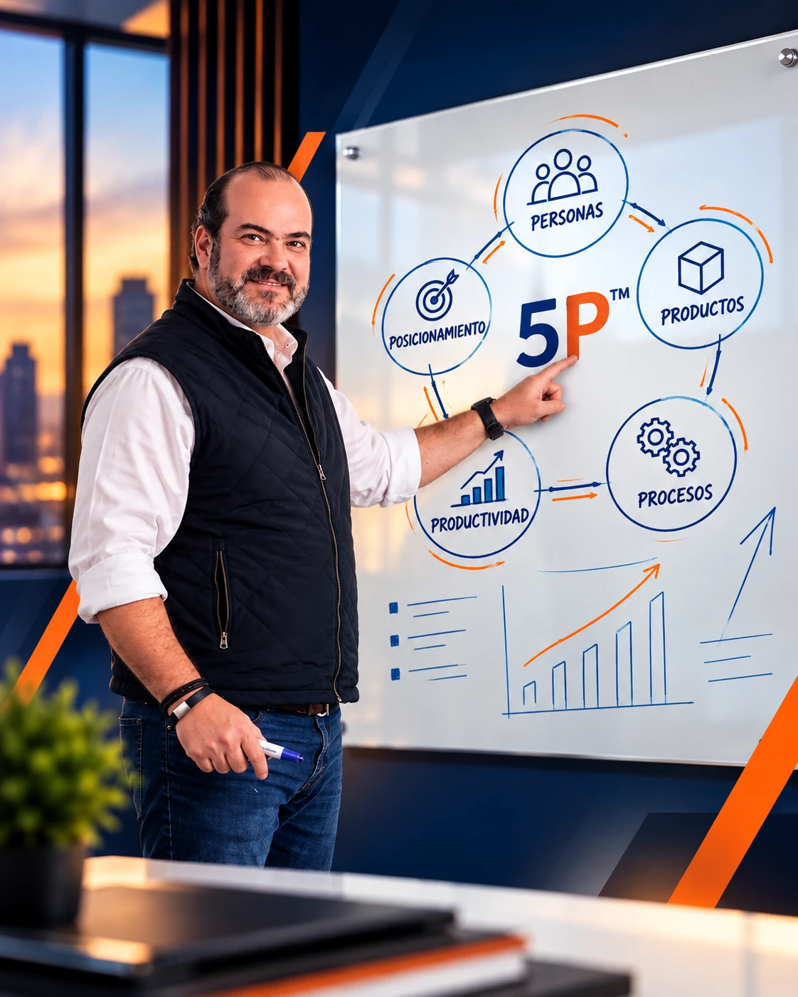 Servio Fernández explicando el modelo 5P™